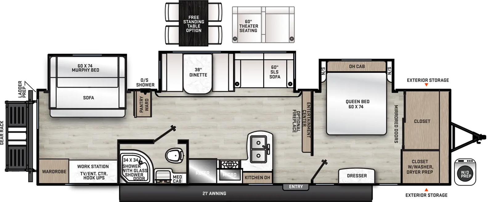 343BHTS-DEN Floorplan Image